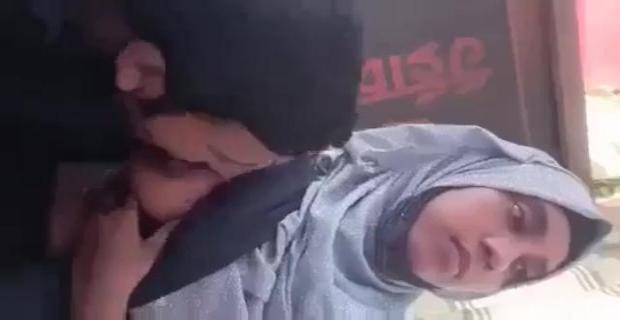 Hot Ajmer Hijab Girl Sania Boob Scandal