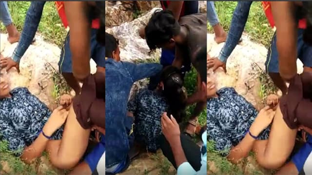 Indian Teen Girl Gangbang Sex – Jungle Group Sex